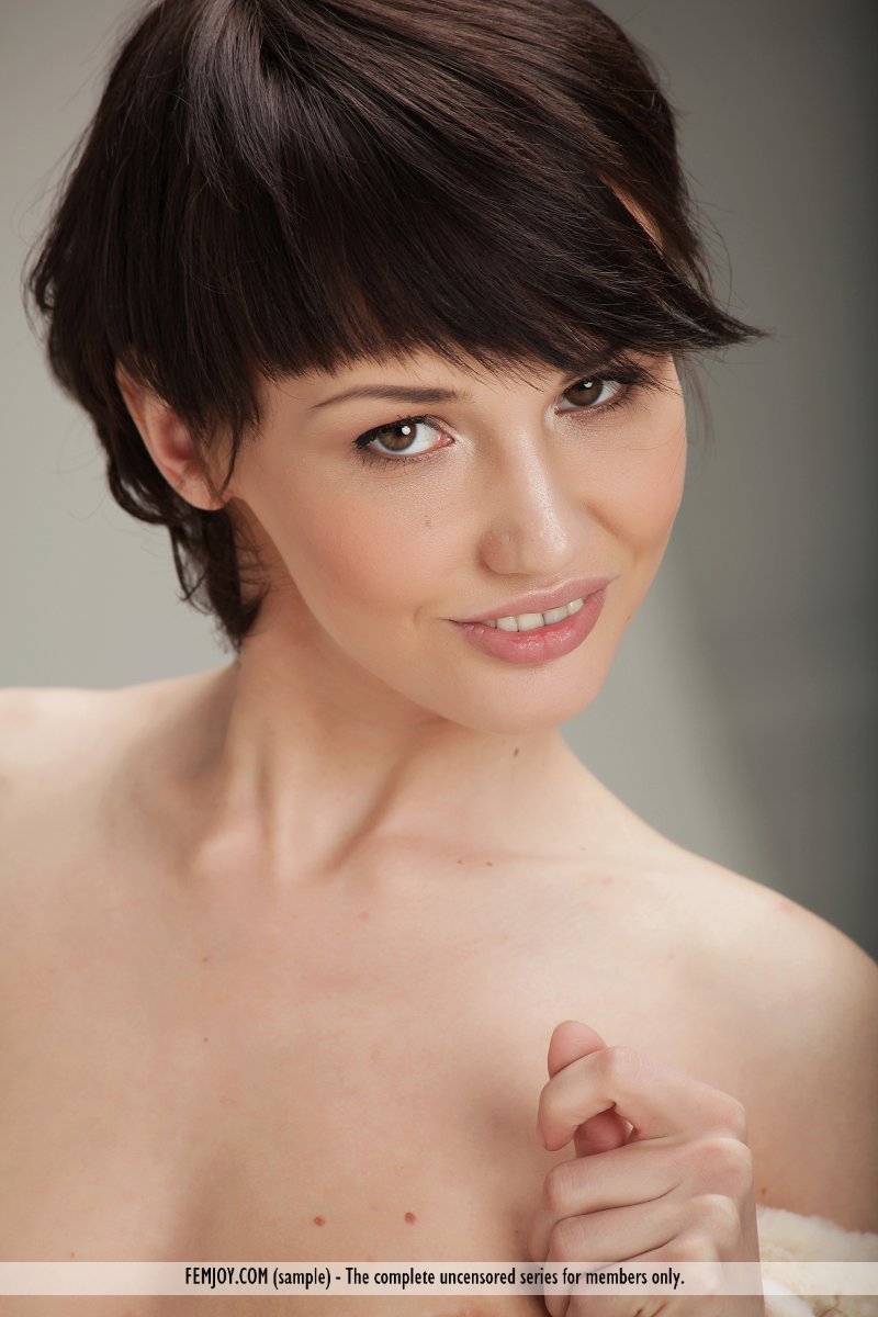 Icala D. in white lingerie 15 