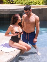 Brazilian Bombshell Olivia del Rio Heats Up in Explosive Outdoor Threesome! 06