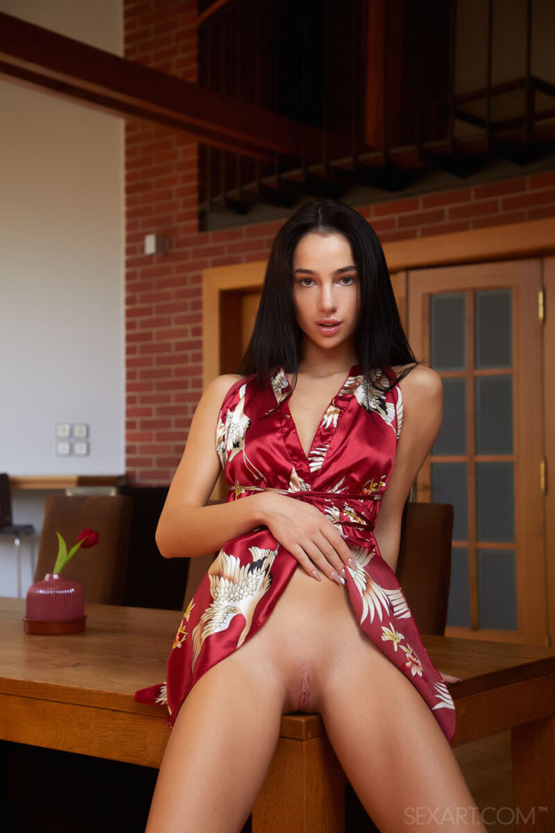 Kama Oxi's Soft Red Silk Scene By Erro 01 683 1024